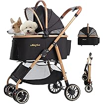 Amazon | 【軽量5.5KG 中·小型犬専用】MILA&LOUIS ペットカート分離型