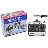 HTS 優れた プロポ型 コントローラー 付属 6ch ラジコン フライト シミュレーター 自宅で USB接続 PC 飛行機 ヘリ 3Dフライト 操縦体験 !モード1 日本語マニュアル配布！