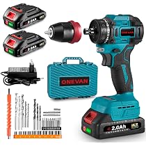 Amazon | ONEVAN インパクトドライバー 電動ドライバー 電動ドリル 18V 