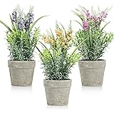 T4U 観葉植物 フェイク フェイクグリーン ラベンダー 造花 グリーン インテリアグリーン ミニ 3個セット プレゼント