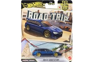 ホットウィール(Hot Wheels) カーカルチャー ロードトリップ スバル レガシィ GT (BP) ミニカー 3歳から JKF07 | 1:64スケール・Road Trip・Subaru Legacy GT (BP)・Real Riders™タ