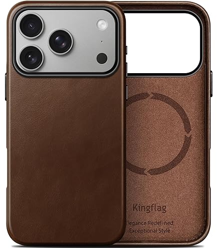 NOMAD Magnetic Leather Back Case with MagSafe Compatible for