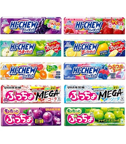 Amazon.co.jp: 森永製菓 HI-CHEW4種〈ハイチュウ2種・うまイチュウ・す