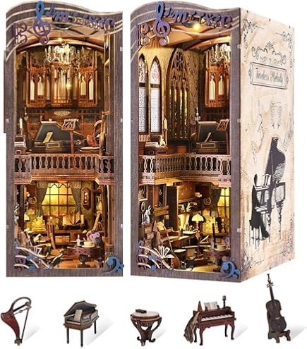 【スタイル:海底の謎影】ミニチュアハウス ドールハウス ブックヌック キット 木 Amazon | CRESYMME ミニチュアハウス ドールハウス ブックヌック