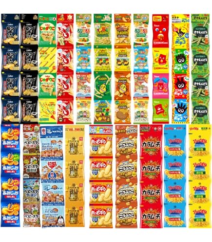 Amazon.co.jp: 【Prime Japan Gift】駄菓子 詰め合わせ 4連お菓子