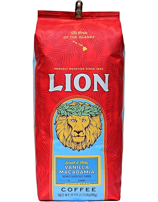 即納！大容量！ライオン コーヒー バニラマカダミア 680g × ４個（粉） Amazon | ライオンコーヒー バニラマカダミア 徳用サイズ 680g(豆