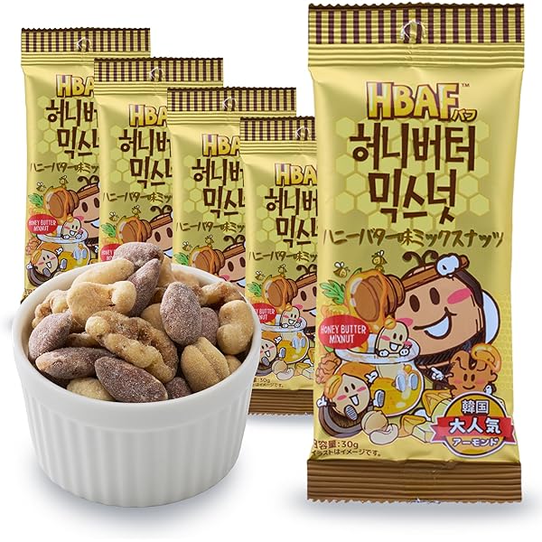 Amazon.co.jp: 楽一フーズ ハニーバターミックスナッツ 500g : 食品