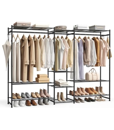 Amazon｜SONGMICS ハンガーラック 頑丈 大容量 洋服かけ 耐荷重233 kg