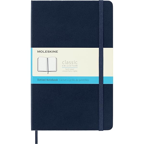Amazon.co.jp: Moleskine Classic Notebook, Large, Dotted, Sapphire