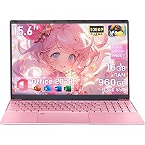 Amazon.co.jp: ノートパソコン【Win 11/MS Office 2024搭載】ピンク