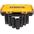 DEWALT Deep Impact Socket Set, 7-Piece, 1/2" Drive Metric (DWMT74737 ...