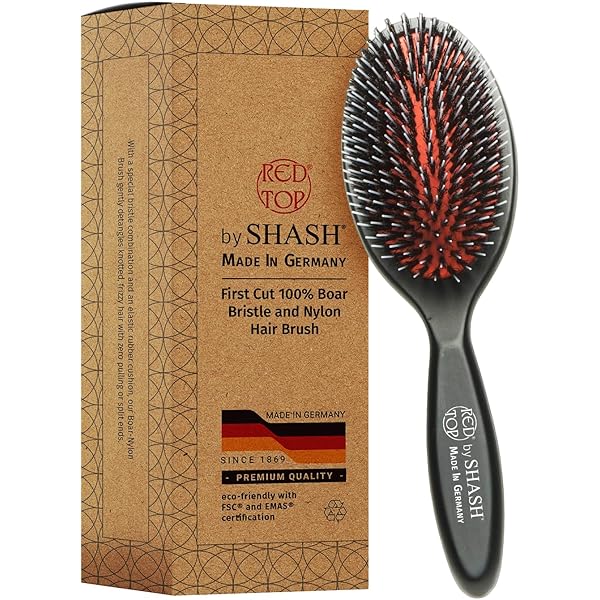Snow Fox Skincare Gua Sha Hair Brush - Wooden Edition. Scalp