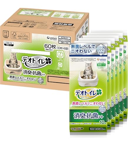 Amazon | 【ケース販売】デオトイレ ふんわり香る消臭・抗菌シート