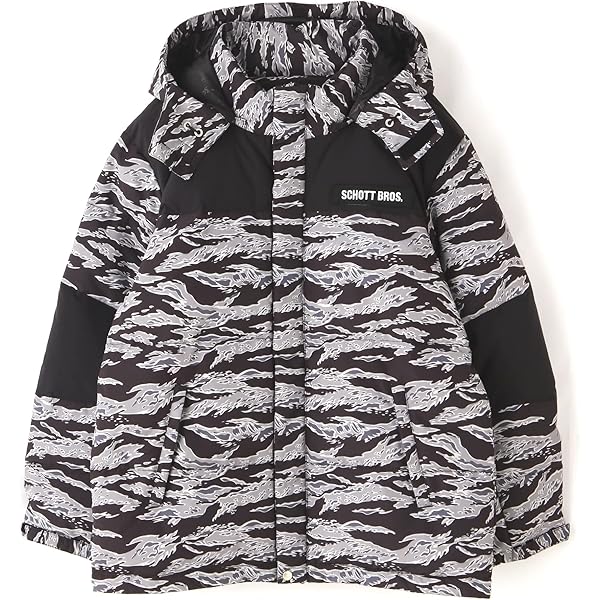 Amazon.co.jp: [Schott NYC] [ショット] 2WAY 2TONE DOWN JACKET