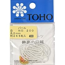 Amazon | TOHO 特小ビーズ αバラパックビーズ 外径約1.5mm No.761 約7g 