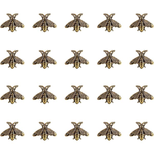 6 Piece Honey Bee Brooches For Women - Colorful Insect Theme Gold Tone Fashion Pin Set - View #10