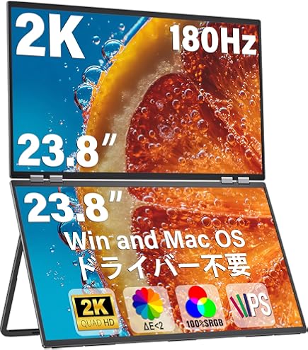 Amazon.co.jp: InnoView 18インチ 2K 100Hz デュアルポータブル