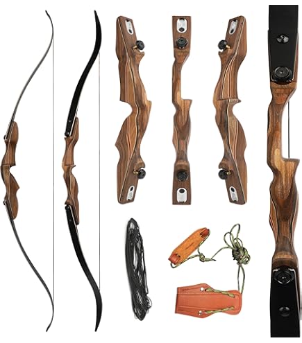 Amazon.co.jp: ZSHJGJR 20lbs アーチェリー弓 木製弓 リカーブボウ