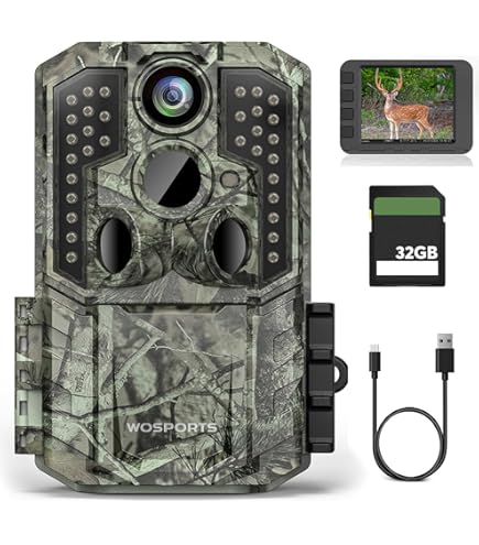 Amazon.co.jp: 4kトレイルカメラ Wosports トレイルカメラ 不可視 防犯