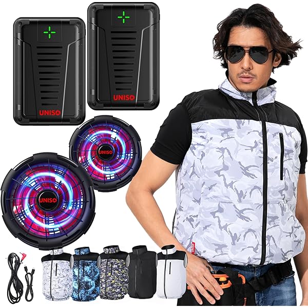 Amazon.co.jp: [風神マン] 50V 空調作業服 半袖 ファンバッテリー