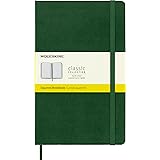 Moleskine Notebook, Large, Squared, Myrtle Green, Hard (5 x 8.25)