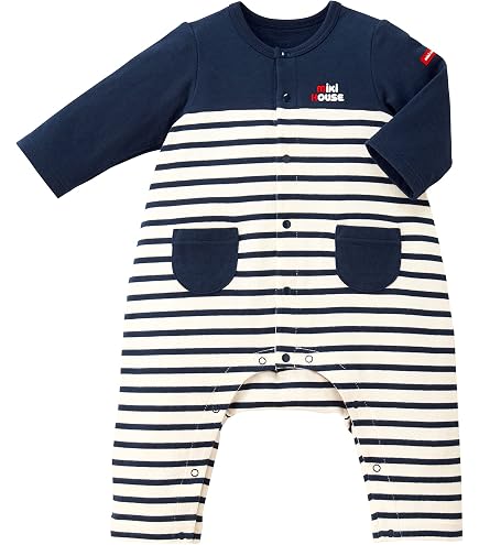 Amazon | [ミキハウス ホットビスケッツ] カバーオール ロンパース 