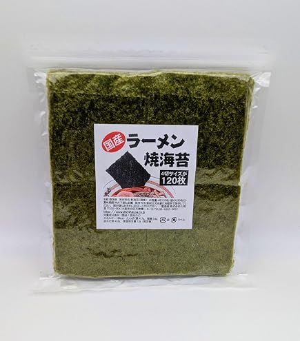 Amazon | 海苔 ラーメン用 業務用焼海苔4切400枚（十字）【別印