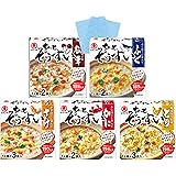 ヒガシマル ちょっとぞうすい 全5種類（かに・さけ・とり・ふぐ・松茸）不織布ふきん付 | アソート 食べ比べ セット お試し まとめ買い