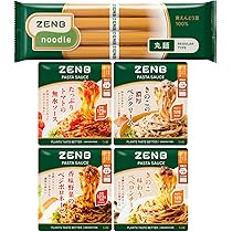 Amazon | 【豆100％麺のパスタセット】ZENB ゼンブ ヌードル 丸麺
