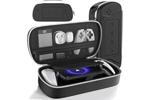 【PS5 Portal対応】PSポータブル ケース PS5 Portal 収納バッグ PS5 リモートプレイヤーポーチ 付属品収納可 大容量 全面保護 耐衝撃 持ち運び便利 ブラック