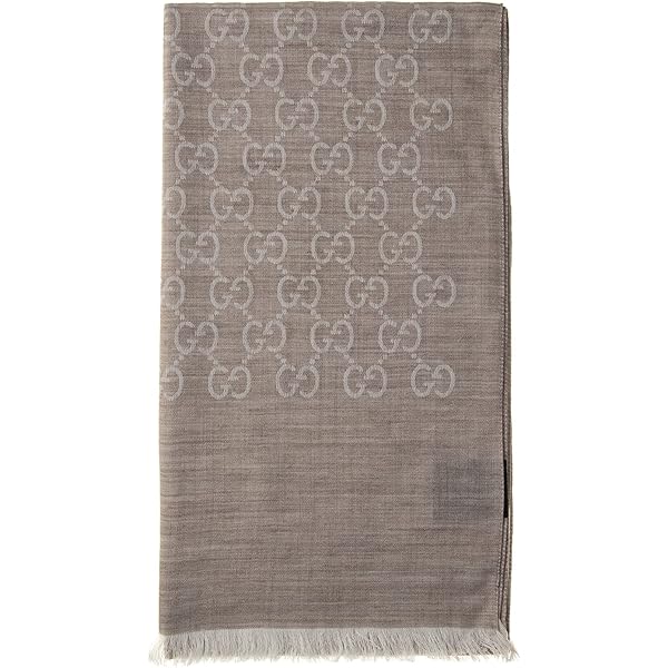 Amazon | GUCCI(グッチ) マフラー メンズ SILK ストール ZINC