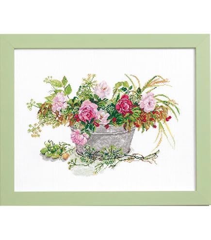 Amazon | テア・グーベルヌール クロス・ステッチｷｯﾄ Hydrangea & Rose