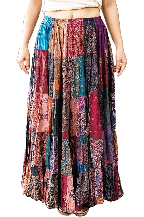 boho skirts amazon