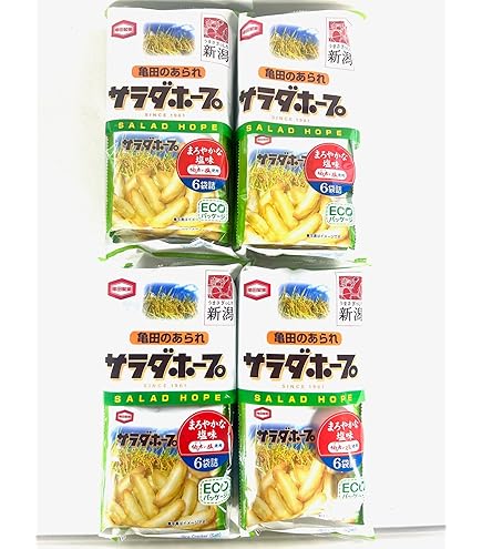 Amazon.co.jp: 亀田製菓 90g サラダホープ6袋入 6パックセット (サラダ