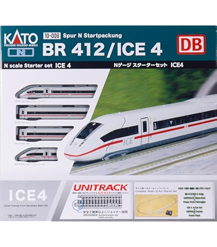 新品未使用KATOICE4 (グリーン帯) 基本セット 10-1542 Amazon | KATO Nゲージ ICE4 (グリーン帯) 基本セット (4両) 10