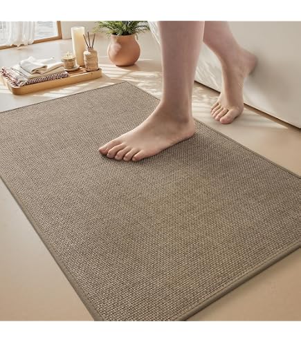 Amazon｜オカトー 瞬間吸水 しゃりさら バスマット グレー 驚きの吸水