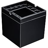 ペンギンライター 煙の出ない灰皿 ノンレットスクエア 卓上用 ブラック