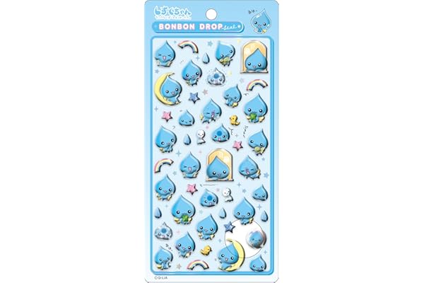 クーリア しずくちゃん シール ボンボンドロップシール しずくちゃん 94737