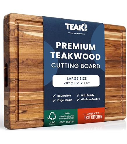 Amazon｜TEAKHAUS チークハウス ラウンドエッジ カッティングボード L