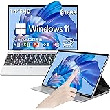 ノートパソコン office搭載 windows11 14" タッチスクリーン 1920x1200FHD 200万画素WEBカメラ付き/高性能CPU 第11世代 N5105/16GB DDR4 RAM/5G WIFI対応/512GB 大容量SSD 初
