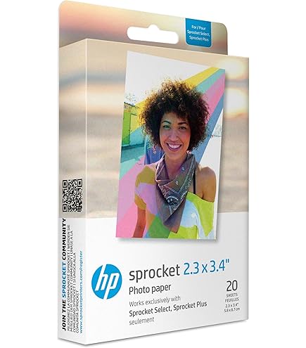 hp - 【美品】HP sprocket スマホ専用ミニフォトプリンター 用紙30枚付 Amazon | HP スプロケットフォト用紙 HPスプロケットポータブル