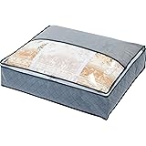 Amazon Co Jp アストロ 羽毛布団 収納袋 シングル用 ネイビー 不織布 コンパクト 優しく収納 177 18 ホーム キッチン