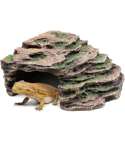 Carolina Custom Cages Gnarled Large Root - Black Resin Reptile Habitat Decor For Bearded Dragons