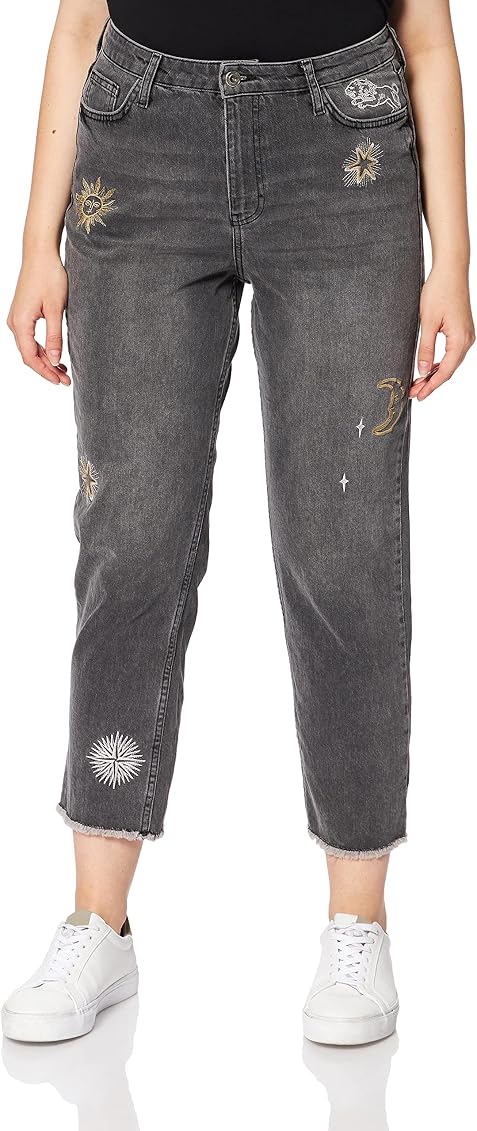 Desigual Women's Denim_LAGUN Jeans, Black, 8 : Amazon.com.au: Clothing,  Shoes \u0026 Accessories