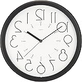 さんてる 日本製掛け時計 逆転時計 脳トレ! ホワイト QL886Wh
