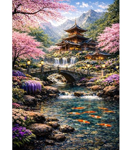 Amazon | WankeT 木製 パズル風景 弘前公園の桜 1000ピース