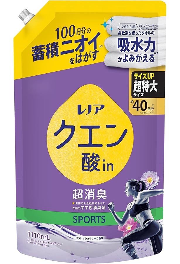 Amazon | レノア クエン酸 in 超消臭 クリアフローラルの香り 詰替