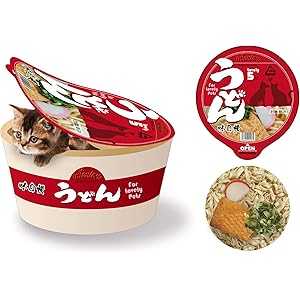 猫 犬 小動物 カップ麵ペットハウス うどん