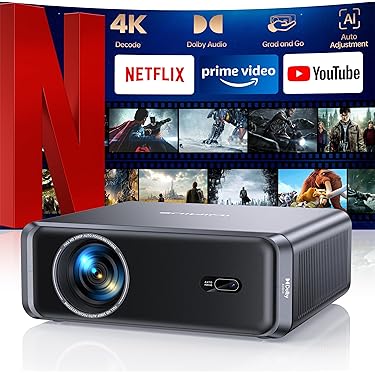 新品❤️最新 プロジェクター 家庭 ホームシアター 4K対応 自動補正 リモコン Amazon.co.jp: 【2025最新進化】 プロジェクター 家庭用 Android
