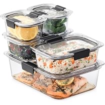 Amazon｜ラバーメイド(Rubbermaid)BRILLIANCE 5個セット 保存容器 BPA